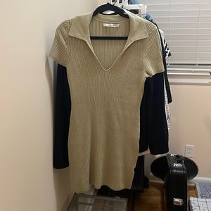 V-neck collared Abercrombie and Fitch mini dress